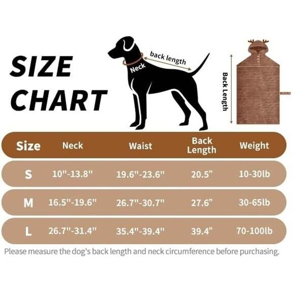 Dog Size Medium Adjustable Reindeer Hooded Bath Robe Fast Dry Microfiber Towel - Picture 3 of 10